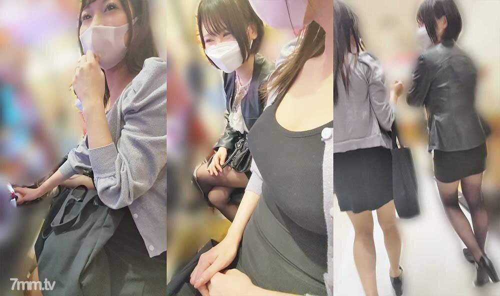 【패치 잃어버린 여자】【협상 치칸】요코하마 P점/신◎오기아 치고 있던 미니스커 큰 가슴 2인조 ※W파이즈리 성공＆즉하메 1명