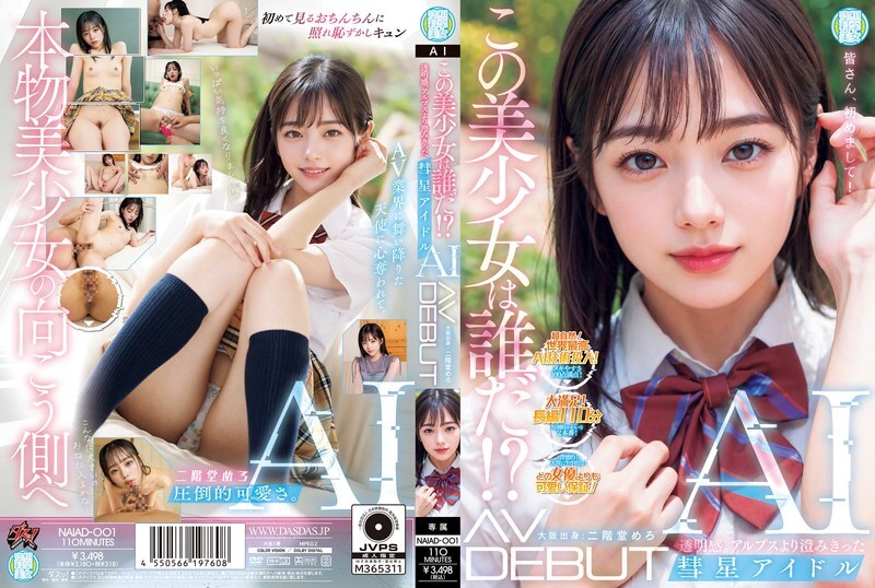 이 미소녀는 누구야! ? 투명감. 알프스보다 맑은 혜성 아이돌 AI AV DEBUT 니카이도 메로